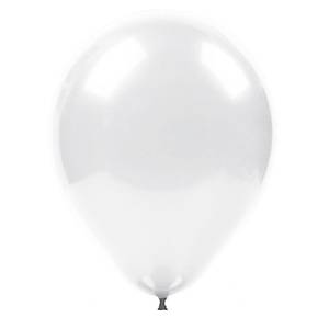 Beyaz Metalik Balon - 10 Adet