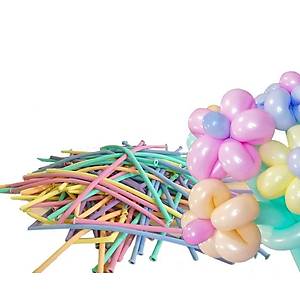Kalisan Kar���k Renk Makaron Sosis Balon - 100 Adet