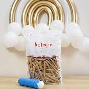 Kalisan Gold Renk Krom Sosis Balon - 50 Adet