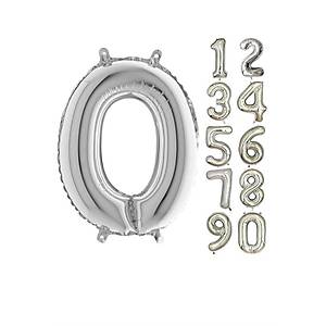 0 Rakam G�m�� Renk Folyo Balon 100cm