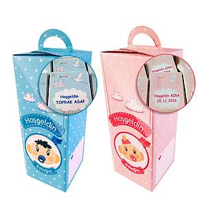 70 Adet �simli Madlen Bebek �ikolatas�