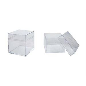 Kare �effaf Kutu Mika 4-4 cm