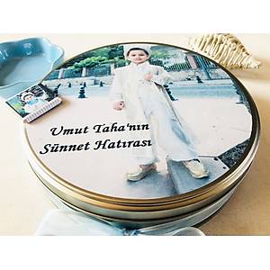 B�y�k Boy Resimli Metal Kutu S�nnet �ikolatas� - 100 Adet �ikolata 300 gr Draje