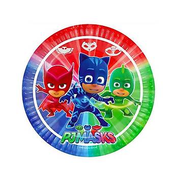 Pj masks Temal� Karton Tabak 8'li 22 cm