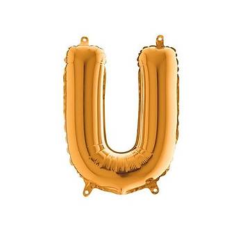 U Harfi Gold Renk Folyo Balon 60cm