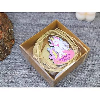 Kutulu Unicorn Magnet Hediyelik  - 6 cm