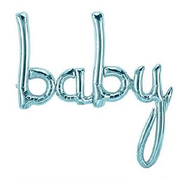 Mavi Baby Folyo Balon 83 cm