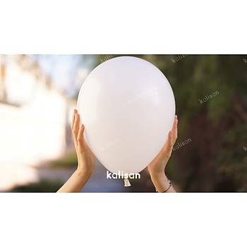 Beyaz Dekorasyon Balonu 12 inc  30 cm 100 Adet