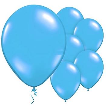 Mavi Metalik Balon - 10 Adet
