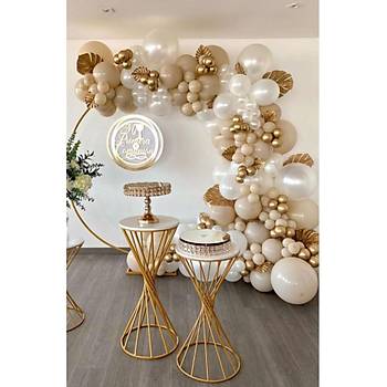 Deniz kumu beyaz gold krom balon zincir seti 100 l�