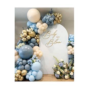 F�rt�na Mavi Gold Krom Balon Zinciri Seti 100'l�