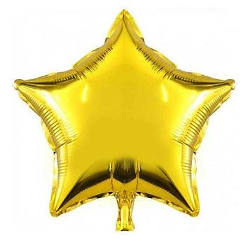 Gold Yldz Folyo Balon 40 cm