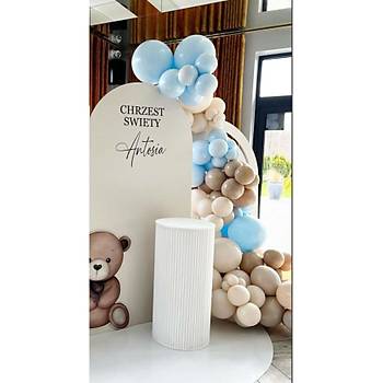 Retro f�nd�k deniz kumu mavi makaron balon zinciri seti 100 l�