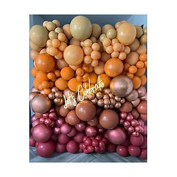 Pembe Somon Ge�i�li Balon Zinciri Seti 100'l�