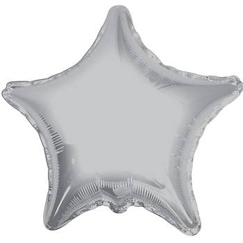 Gümüş Yıldız Folyo Balon 40 cm