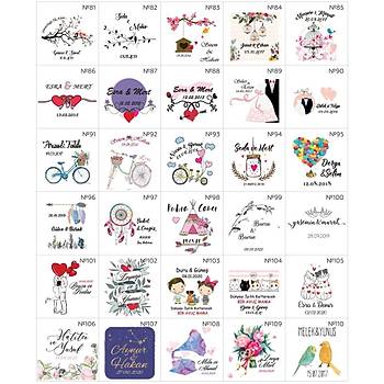 Kahveli ikolata ve Kutulu Aacak Magnet Nikah ekeri 6 cm - Sz Nian Kna Hediyelik