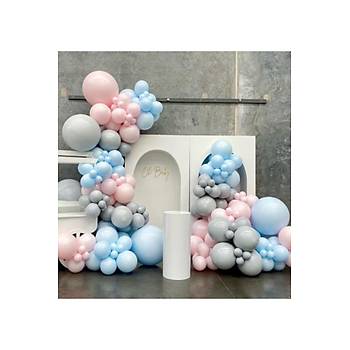 Pembe Mavi Gri Balon Z�ncrii Seti 103'l�