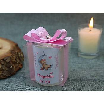 Bebek Hediyelik Mum Ve Kolonya iesi Bebek ekeri antal