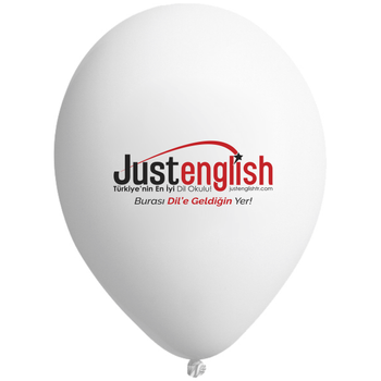 Logo Baskl Balon 12 inc 1000 Adet - ift Yn Tek Renk & Tek yn ift Renk  2+0