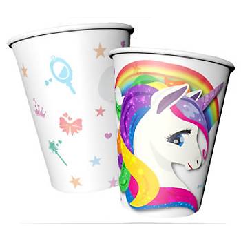 Unicorn Karton Bardak 8'li