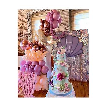 Krom Rose Pembe Balon Zinciri Seti 100'l�