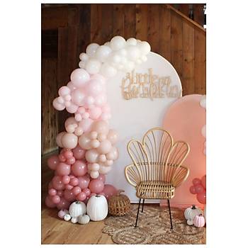 Pudra Tonlar� Beyaz Balon Zinciri Seti 100'l�