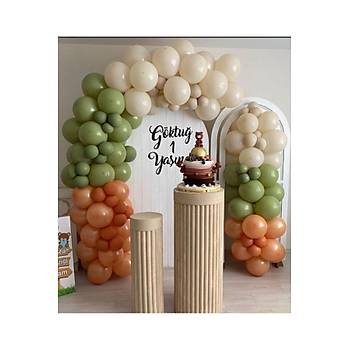 Deniz kumu kf yeili yank turuncu balon zincir seti 100 l