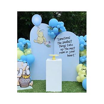 Makaron Mavi Sar� Balon Zinciri Seti 100'l�