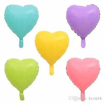 Makaron Kalp Folyo Balon 40 cm