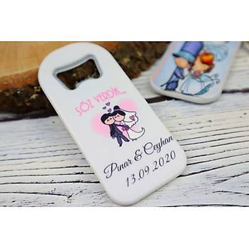A�acak Magnet Nikah �ekeri 10 cm - S�z Ni�an K�na Hediyelik