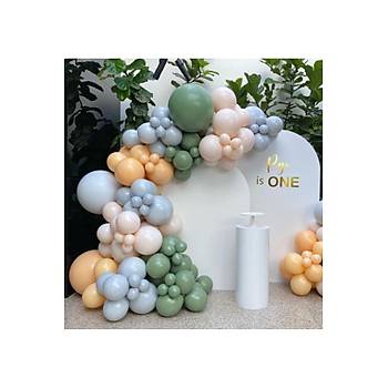 F�rt�na Mavi Ye�il Baolon Zinciri Seti 103'l� Jumbo Balon Dahil