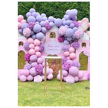 Pembe L�la Balon Zinciri Seti 100'l�