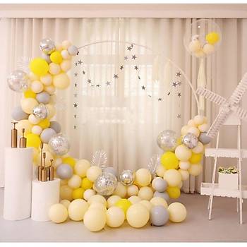 Sar Balon Zinciri - 100 Adet Balon , 5 mt Zincir Aparat ve Balon Pompas