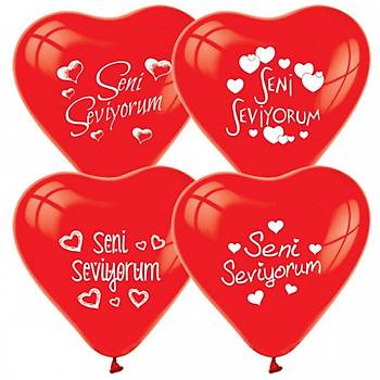 Baskl Kalp Balon 12 inc  30 cm 50 Adet