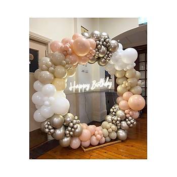 Somon beyaz deniz kumu krom a��k gold balon zinciri seti 100 l�