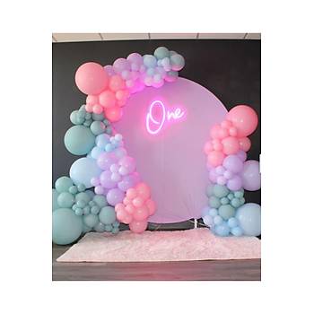 K�� Ye�ili Pembe Lila Balon Zinciri Seti 100'l�