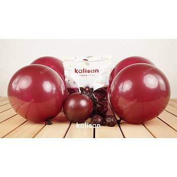 Bordo Dekorasyon Balonu 12 inc  30 cm 50 Adet