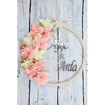 Somon �i�ekli Ev Kap� S�s�