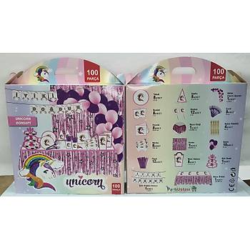 Unicorn Parti Seti 100 Para