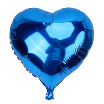 Lacivert Kalp Folyo Balon 40 cm