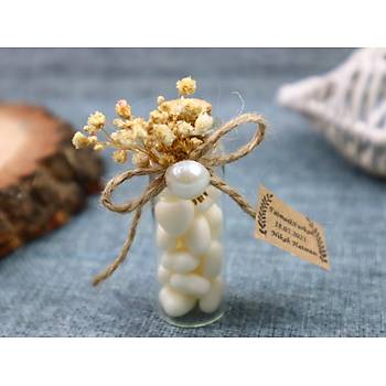 S�z Ni�an K�na Hediyesi - Kalpli �ekerli 15 cc Mini �i�e Nikah �ekeri