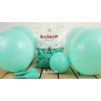 Kalisan Deniz Yeili Dekorasyon Balonu 12 inc  30 cm 100 Adet