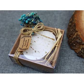 S�z Ni�an K�na Hediyesi, Oval Lavantal� Sabun Nikah �ekeri - 50 Gr