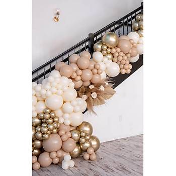 Retro ��l Kumu Deniz Kumu Balon Zinciri Seti 100'l�