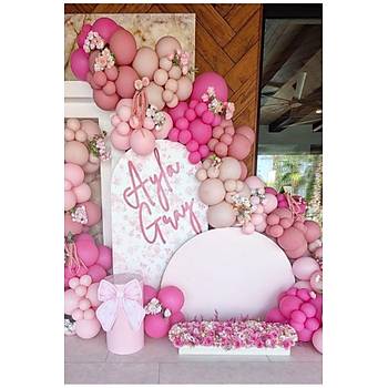 Fu�ya Toz Pembe Balon Zinciri Seti 100'l�