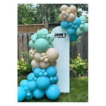 Cam Mavi K�� Ye�ili Deniz Kumu Balon Zinciri Seti 100'l�