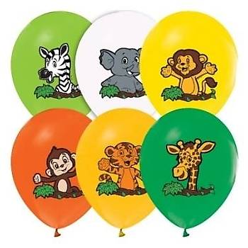 Balonevi Safari Baskl Balon  30 cm 100 Adet