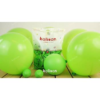 Kalisan Limon Yeşili Dekorasyon Balonu 5 inc   100 Adet