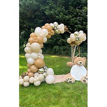 Retro ��l Kumu Retro White Krom Balon Zinciri Seti 100'l�