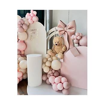 Pink blush pembe deniz kumu balon zinciri seti 100 l�